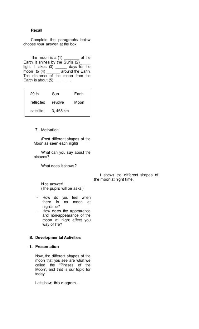 semi detailed lesson plan in science grade 4 detailed lesson plan in science parts of a flower